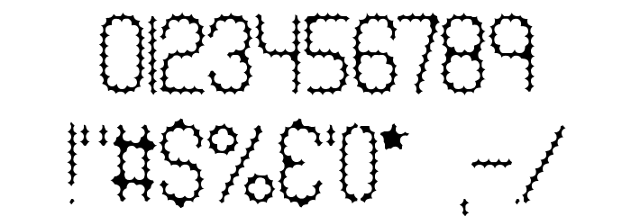 Ravenous Caterpillar BRK Font OTHER CHARS