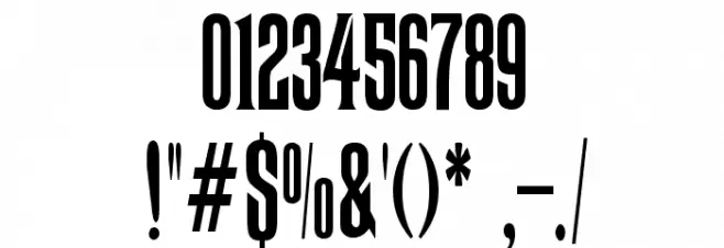 Ravenscroft Font OTHER CHARS