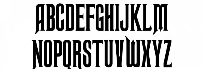 Ravenscroft Шрифта ВЕРХНИЙ