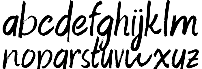 RaventameFreeVersion Font LOWERCASE