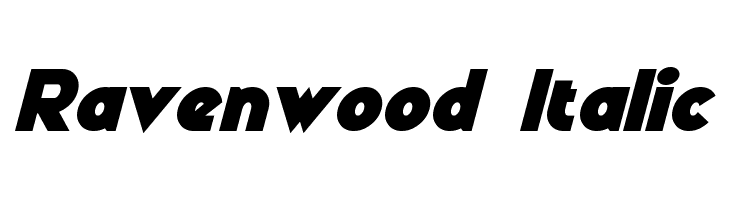Ravenwood Italic Font