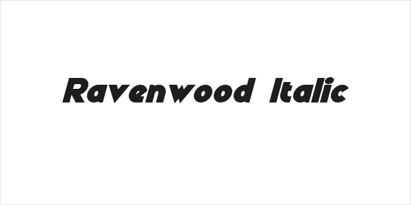 Ravenwood Italic Logo