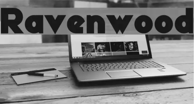 Ravenwood Font examples