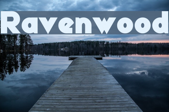 Ravenwood Font examples