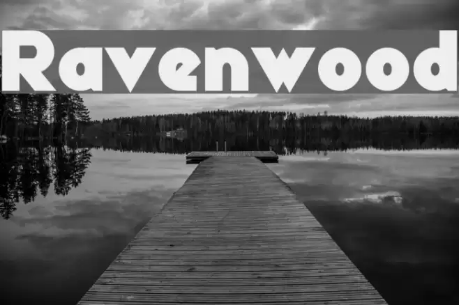 Ravenwood Font examples