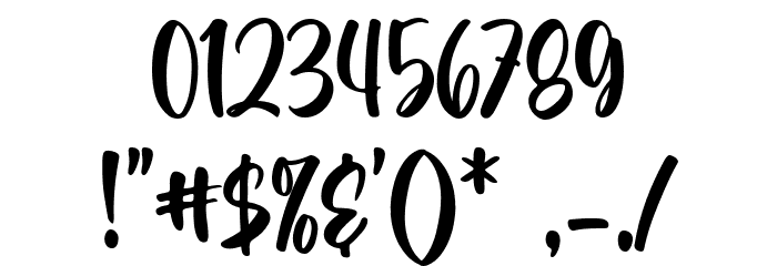 Raverdia Regular Font OTHER CHARS