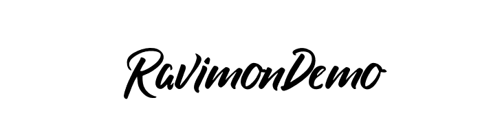 Ravimon Demo  Frei Schriftart Herunterladen