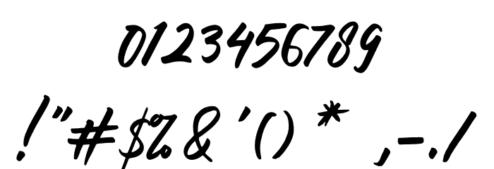 Ravimon Demo Font OTHER CHARS