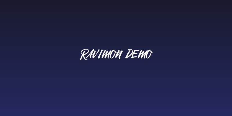 Ravimon Demo Social Header