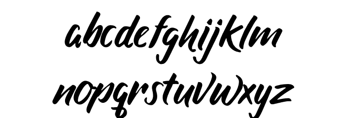 Ravimon Demo Font LOWERCASE