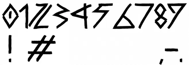 Raw Delta Hand Street DEMO Font OTHER CHARS