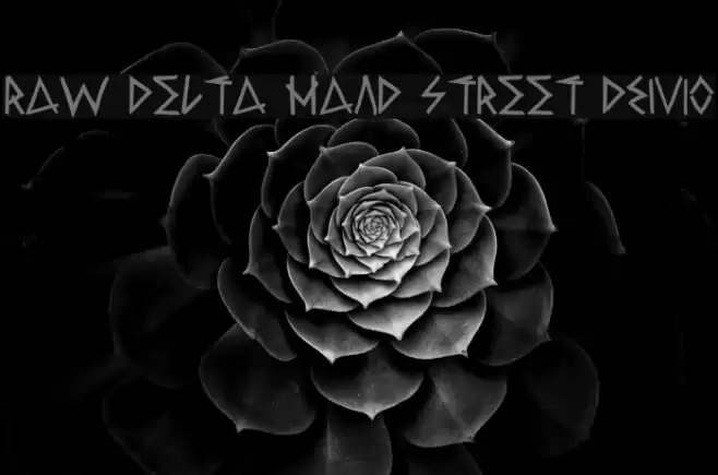 Raw Delta Hand Street DEMO Font examples