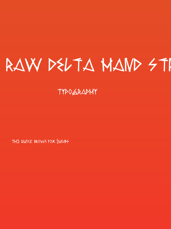 Raw Delta Hand Street DEMO Poster