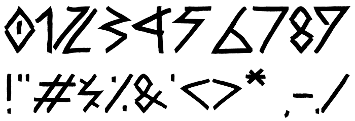 Raw Delta Hand Street Regular Font OTHER CHARS