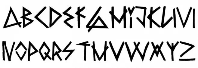 Raw Delta Hand Street Regular Schriftart Groß
