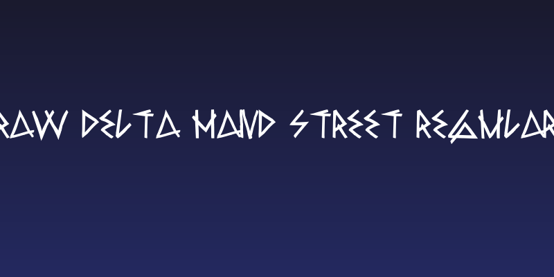 Raw Delta Hand Street Regular Social Header