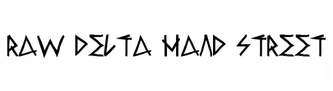 Raw Delta Hand Street  Frei Schriftart Herunterladen
