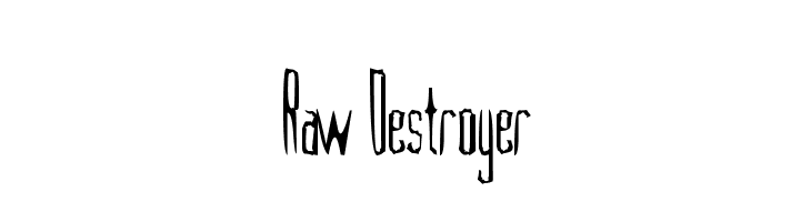 Raw Destroyer  baixar fontes gratis