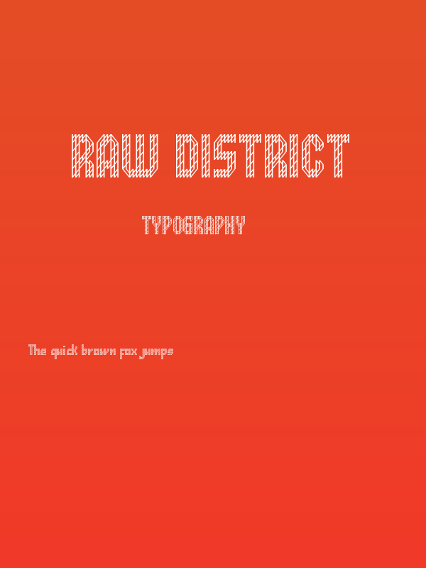 Raw District Poster