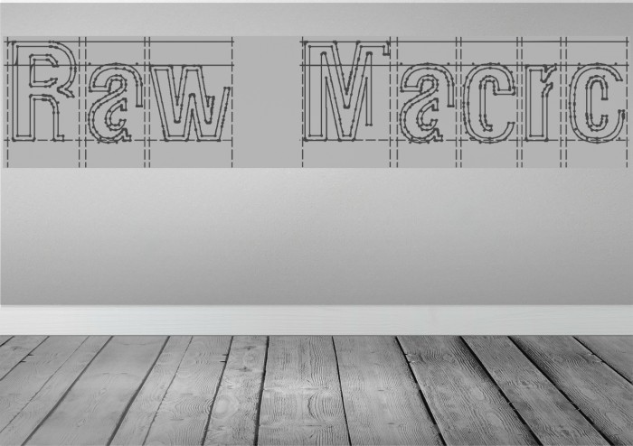 Raw Macro Font examples