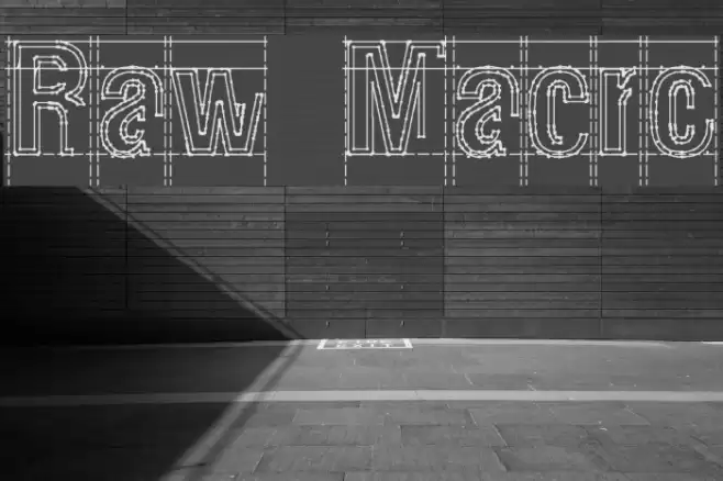 Raw Macro Font examples