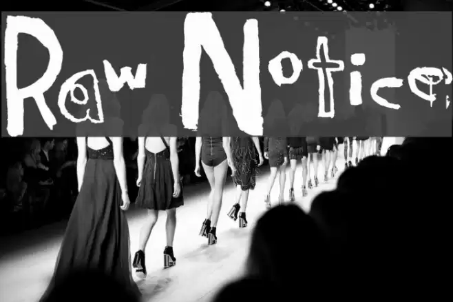 Raw Notice Font examples