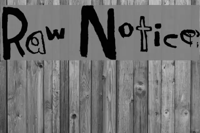 Raw Notice Font examples