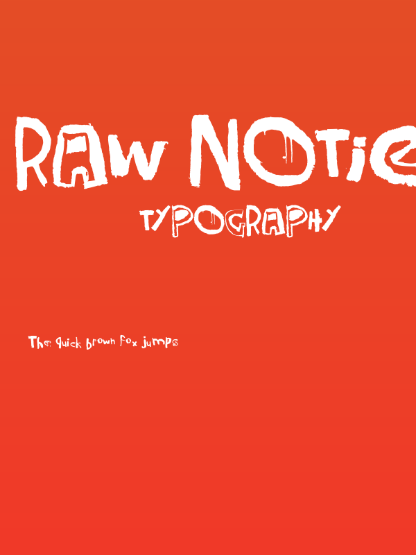 Raw Notice Poster