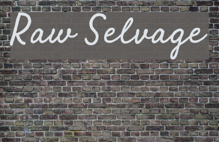 Raw Selvage Font examples
