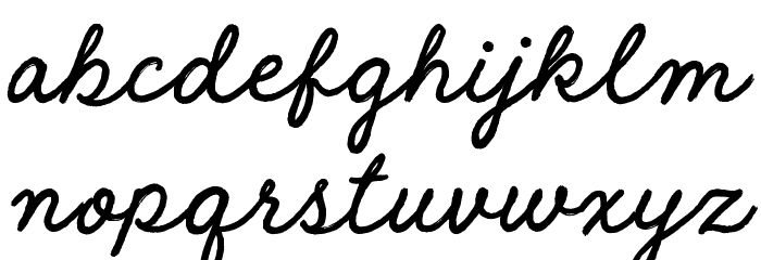Raw Selvage Font LOWERCASE
