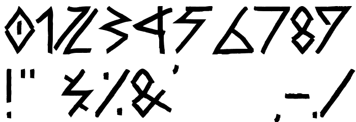RawDeltaHandStreet Font OTHER CHARS