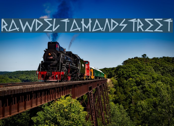 RawDeltaHandStreet Font examples