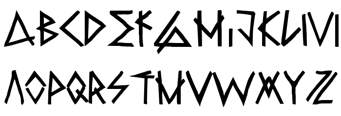 RawDeltaHandStreet Font LOWERCASE