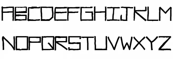 RawDiet フォント 大文字