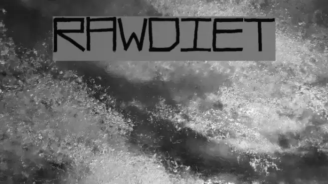 RawDiet Font examples