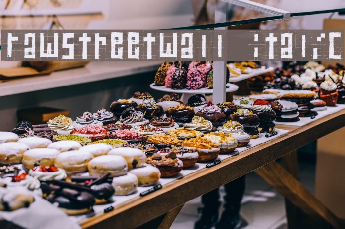 RawStreetWall Italic Font examples