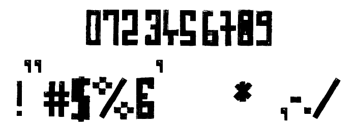 RawStreetWall Font OTHER CHARS