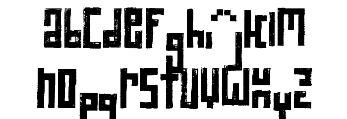 RawStreetWall Font LOWERCASE