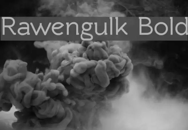 Rawengulk Bold Font examples