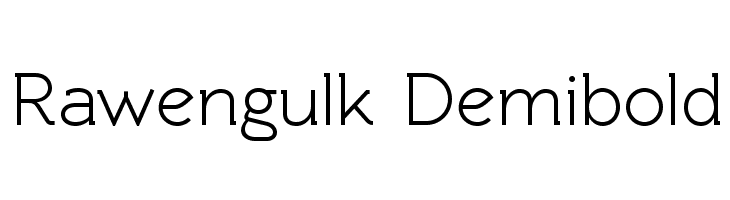 Rawengulk Demibold Font