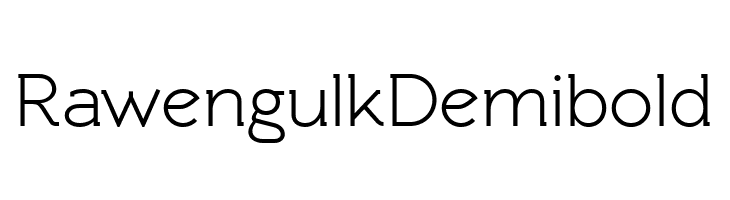 Rawengulk Demibold  font caratteri gratis