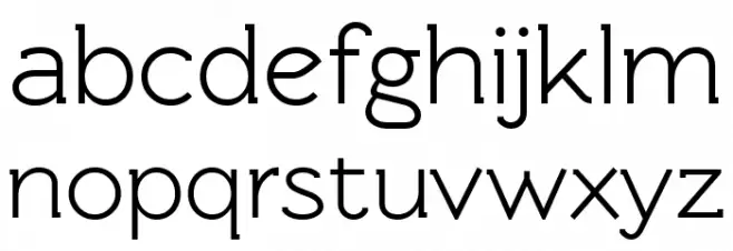 Rawengulk Demibold Schriftart Kleinbuchstaben