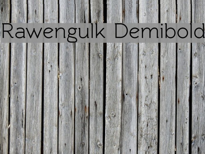 Rawengulk Demibold Font examples