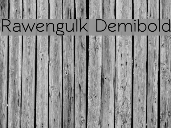 Rawengulk Demibold Font examples