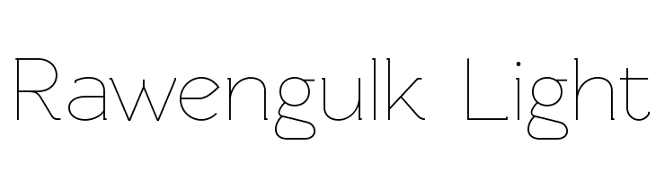 Rawengulk Light Font
