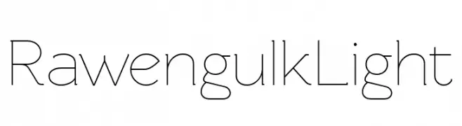 Rawengulk Light  नि: शुल्क फ़ॉन्ट्स डाउनलोड