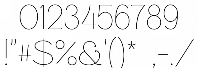 Rawengulk Light Font OTHER CHARS