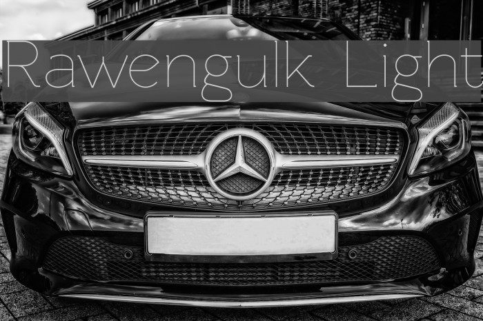 Rawengulk Light Font examples
