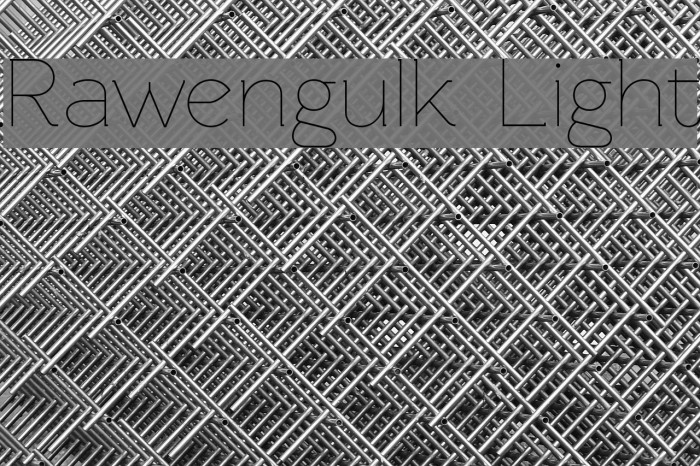 Rawengulk Light Font examples