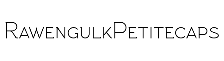 Rawengulk Petitecaps  Frei Schriftart Herunterladen